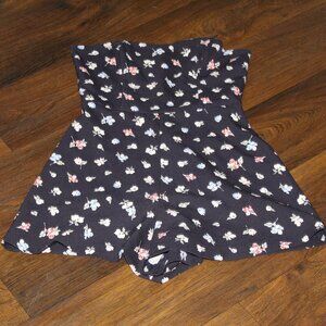 French Connection Floral Sleeveless Romper Size 0